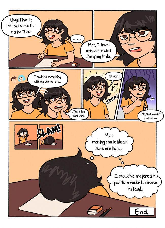 Comic for college entrance portfolio - 2024