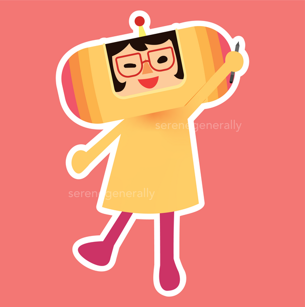 Adobe Illustrator Sticker of Katamari Cousin Sona - 2025