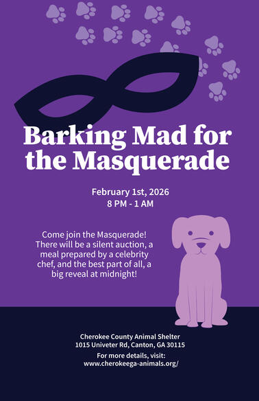 Pet Masquerade. School Project - 2026. Adobe Illustrator