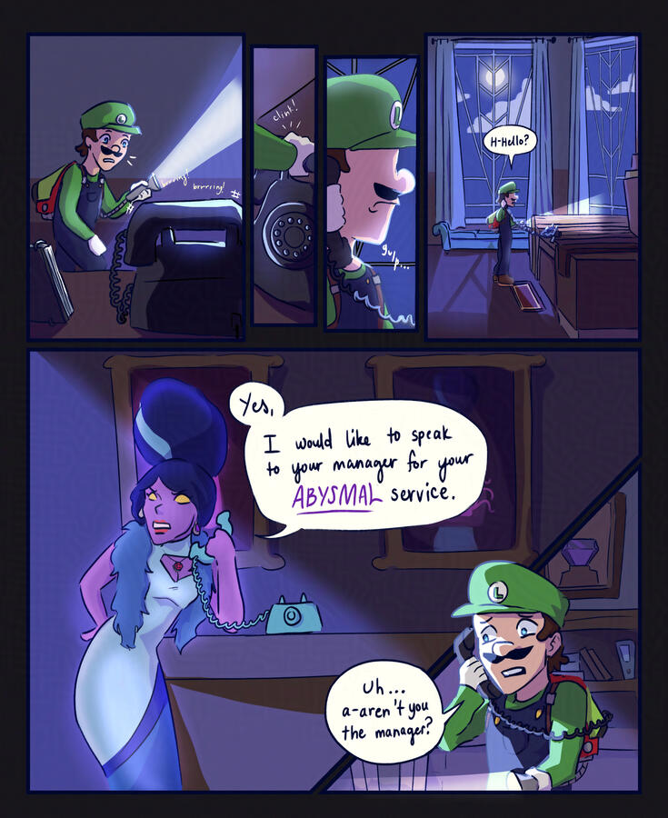 Luigi's Mansion 3 Fancomic. “Phonecall” - 2023